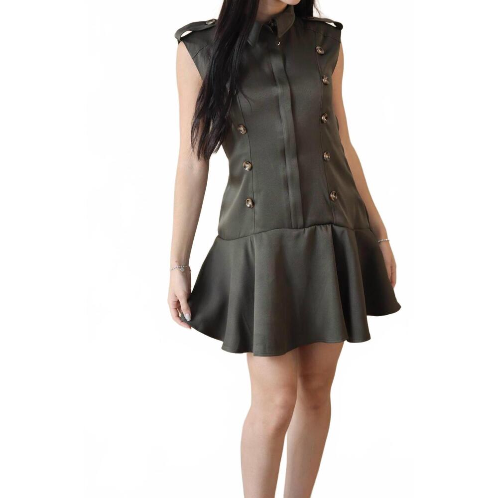 NEW SUNDAYUP clover mini dress in green